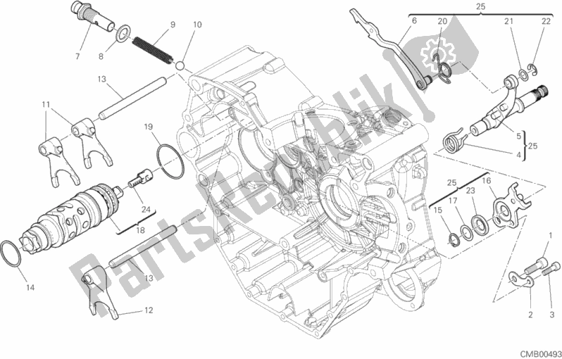 Todas las partes para Shift Cam - Horquilla de Ducati Monster 821 Stealth Thailand 2020